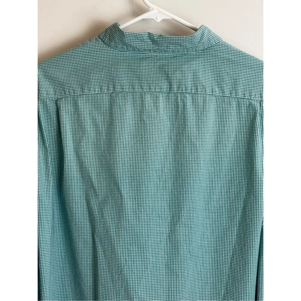J Crew men’s turquoise and white Slim XL button down shirt